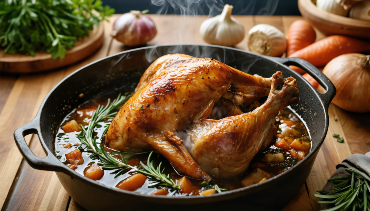 découvrez notre recette incontournable pour réussir une cuisse de dinde moelleuse mijotée en cocotte, pleine de saveurs et facile à préparer.