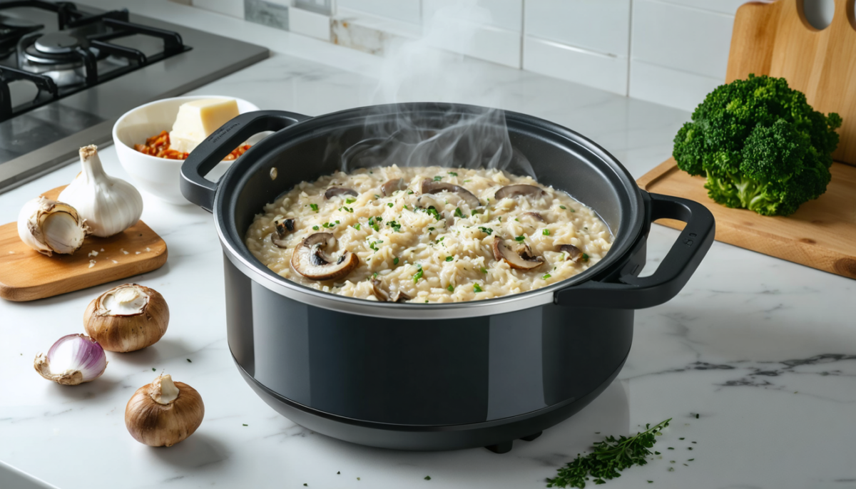 découvrez nos recettes rapides et savoureuses de risotto au cookeo, pour un plat onctueux et facile à préparer qui ravira vos papilles.