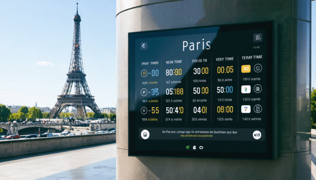 consultez les horaires de prière à paris aujourd'hui avec des informations fiables et des heures précises pour chaque prière. restez à jour pour pratiquer en temps réel.