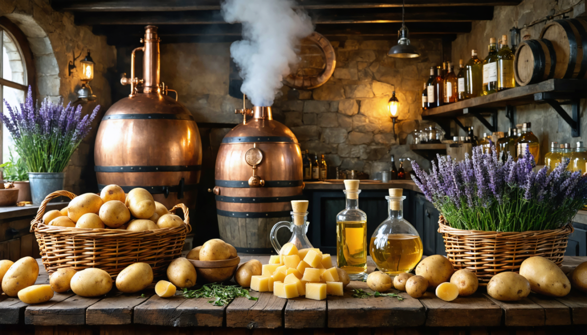 découvrez l'alcool de pomme de terre en france : ses méthodes de fabrication artisanales, les différentes variétés existantes et ses utilisations courantes dans la cuisine et les boissons traditionnelles.