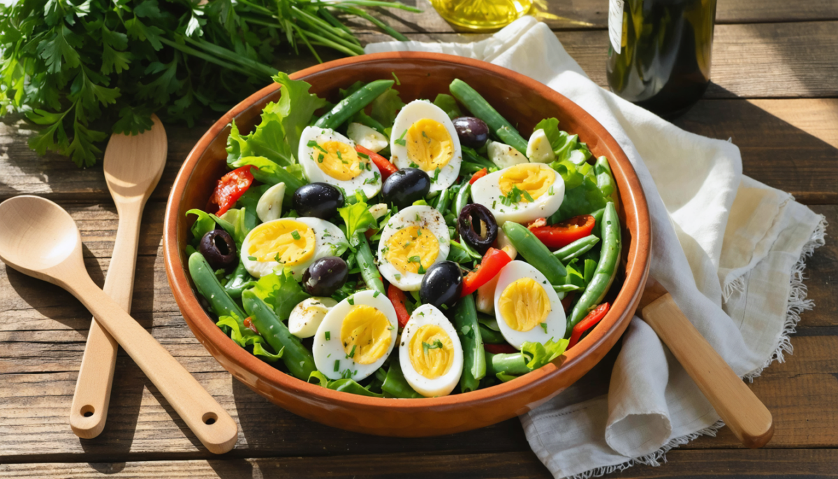 découvrez notre recette facile et rapide de la salade pascale provençale traditionnelle, un plat savoureux parfait pour célébrer pâques avec des ingrédients frais et authentiques.