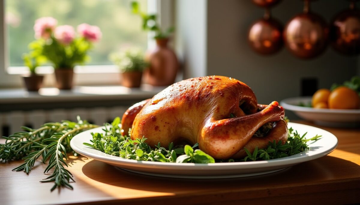 Chapon farci : recette simple et astuces pour une cuisson impeccable