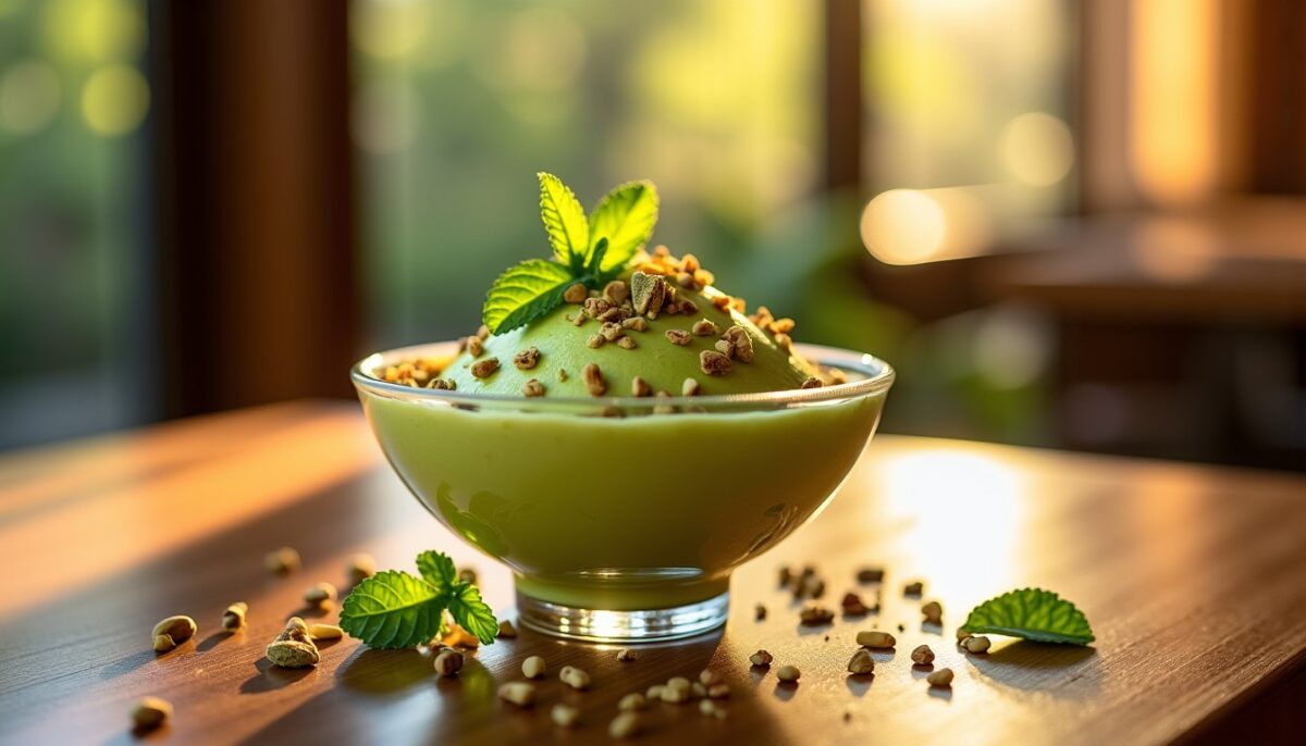 Délice onctueux à la pistache : recette simple pour un dessert gourmand