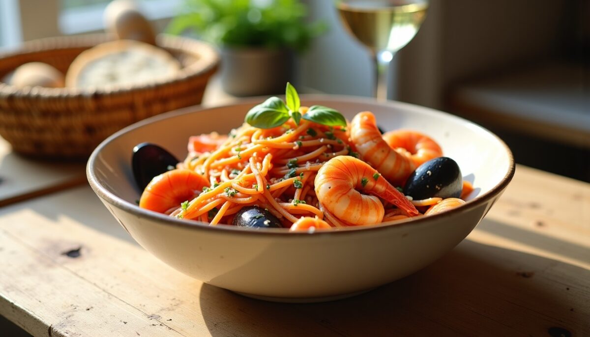 Pâtes aux fruits de mer : une recette savoureuse prête en un rien de temps